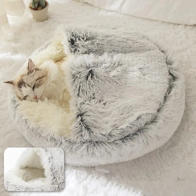 Panier pour chat tout doux en peluche - FELINSPA™