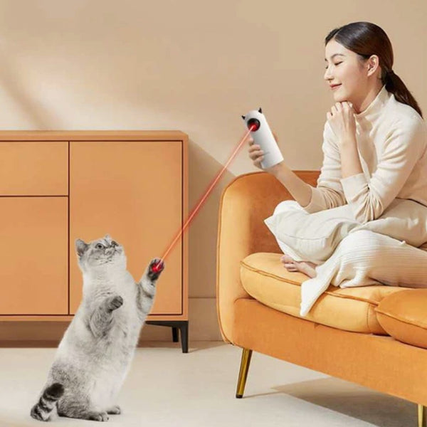 Jouet rotatif laser à LED infrarouge à trois modes pour chat - FELINSPA™