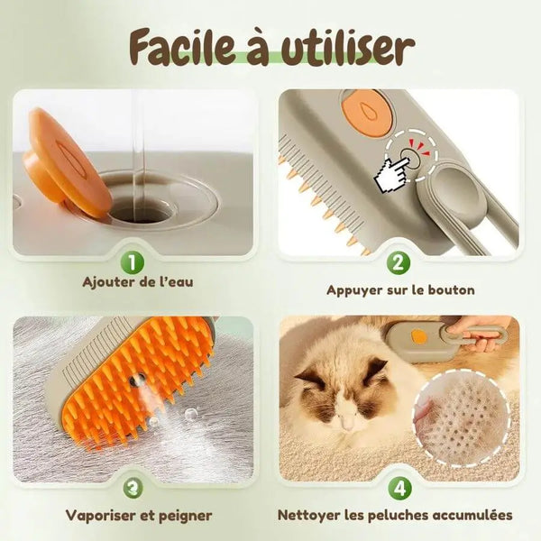 Brosse de Massage vapeur 3 en 1 - Felinspa™